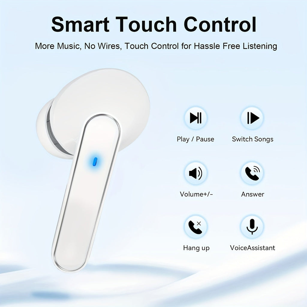 1 Pair LIFEBEE True Wireless Earbuds with Digital LED Power Display, TWS In - Ear Headphones with ENC Noise Cancelling, Built - in Condenser Mic, Sports Exercise Earphones with Deep Bass, Type - C Rechargeable Case, 300mAh Lithium - Better World Today