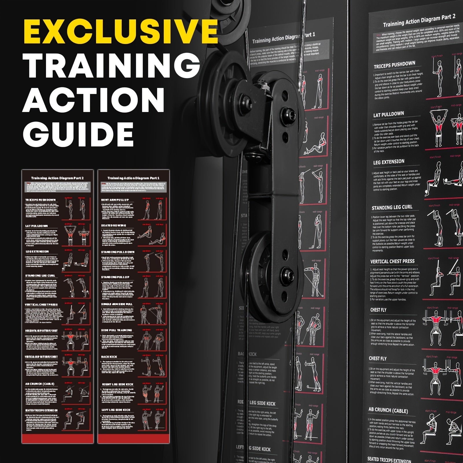 10 - in - 1 Home Gym Station with 150LBS Weight Stack, All - in - One Workout Equipment for Full Body Training, Multi - Functional Iron Gym Machine with Fly, Lat Pull Down, Chest Press, Leg Extension, Preacher Curl, Core & Calf Trainin - Better World Today