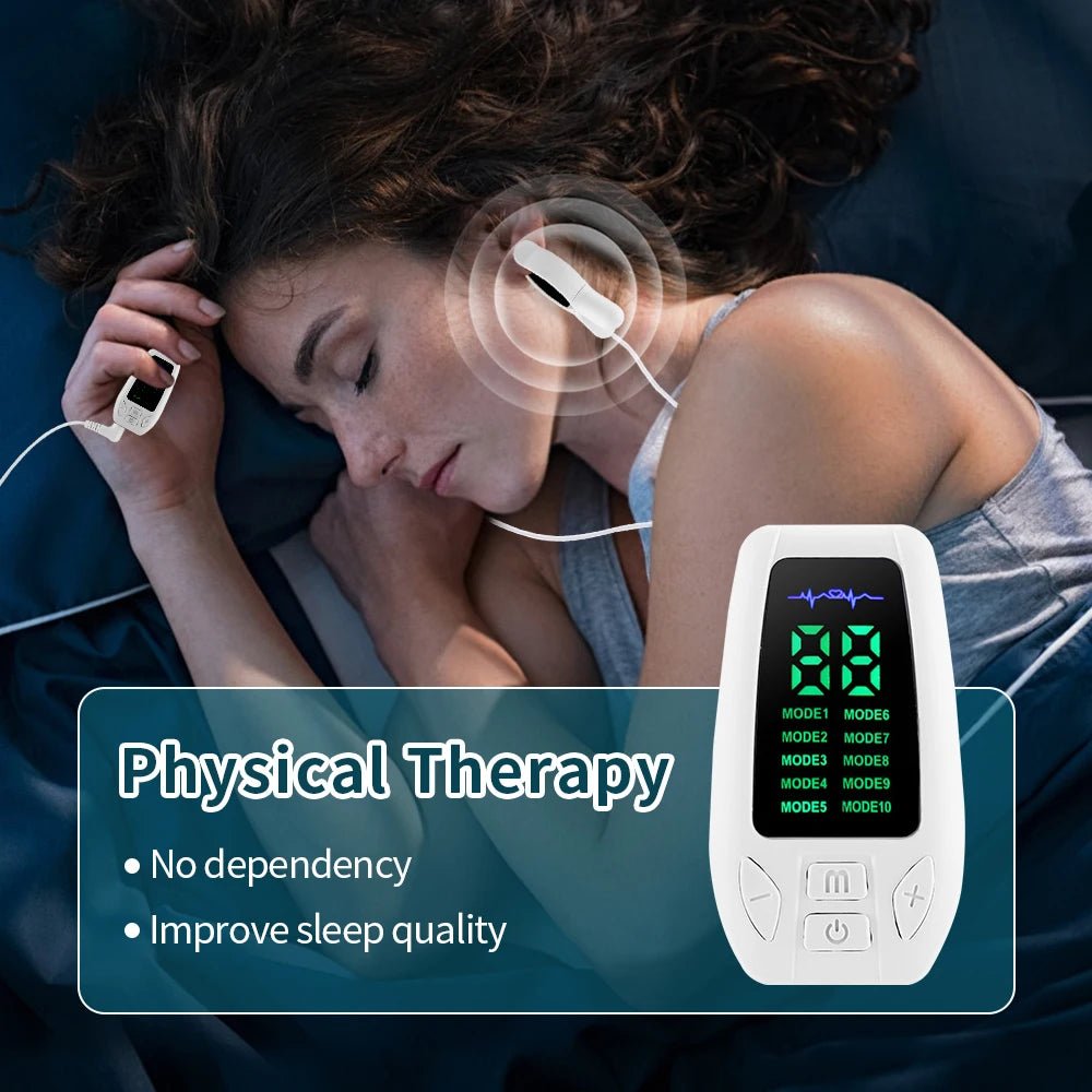 10 Modes Sleep Aid Device Microcurrent CES Sleeping Instrument Insomnia Anxiety Depression Machine Fast Sleeping Health Care - Better World Today