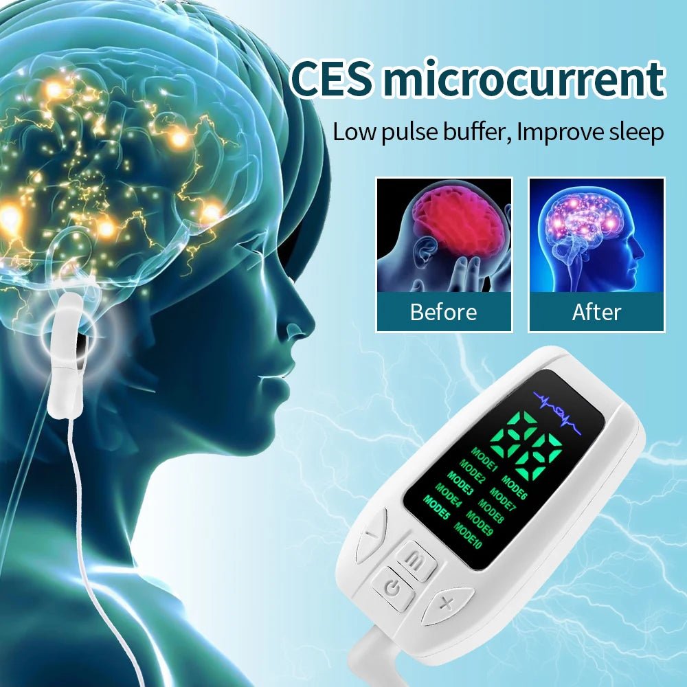 10 Modes Sleep Aid Device Microcurrent CES Sleeping Instrument Insomnia Anxiety Depression Machine Fast Sleeping Health Care - Better World Today