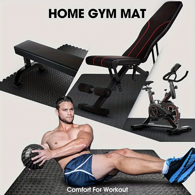 10pcs Multifunctional Sports Floor Mat, EVA Splicing Interlocking Floor Mat, Suitable For Home & Gym Exercise Equipment (11.81inch*11.81inch/30cm*30cm) - Better World Today