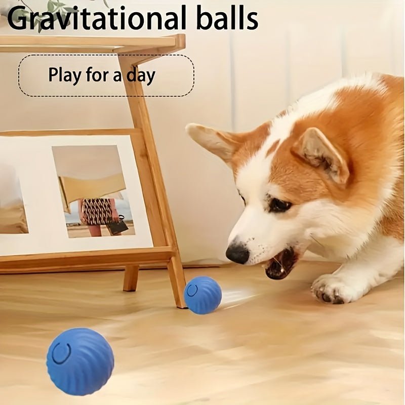 1pc Rechargeable Gravity - Defying Pet - Friendly Fun Interactive Rolling Ball Toy with Lithium - Polymer Battery, Durable Plastic Material for Endless Entertainment and Exercise - Better World Today