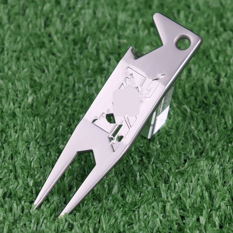 2 in 1 Metal Golf Divot Repair Tool Golf Club Groove Cleaner Golf Putting Green Fork Golf Pitchforks Golf Accessories - Better World Today