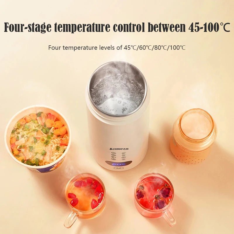 400ml Portable Smart Water Bottle Stainless Steel Thermos Temperature Display Leakproof Vacuum Flasks Coffee Cup Milk Mug - Better World Today