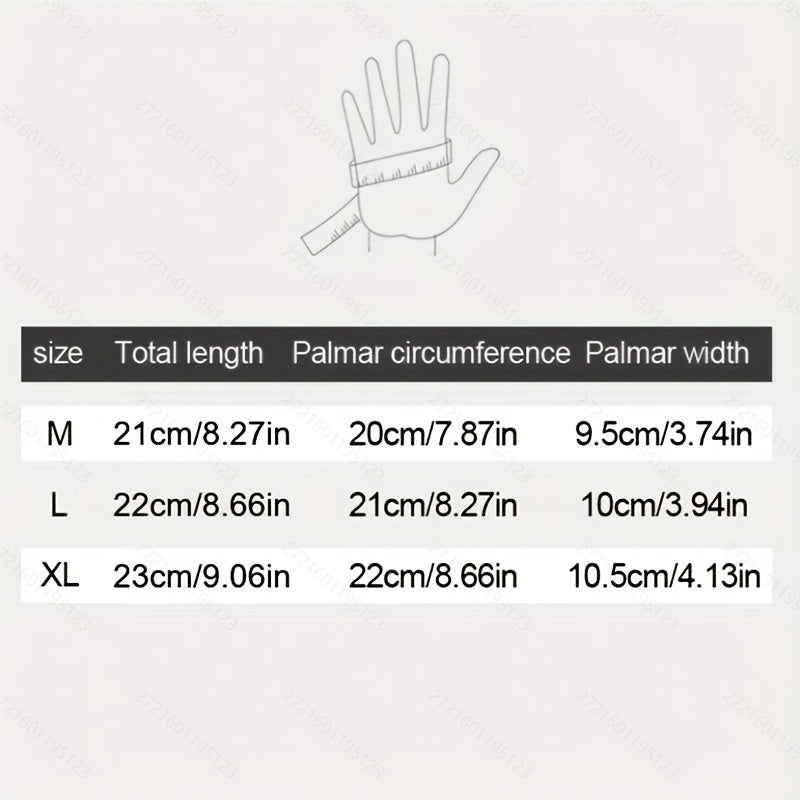 1 Pair Unisex Insulated Windproof Full-Finger Touchscreen Gloves - Cold Weather Gloves for Winter Outdoor Riding, Cycling, and Hiking with Warm, Water-Resistant, and Anti-Slip Features