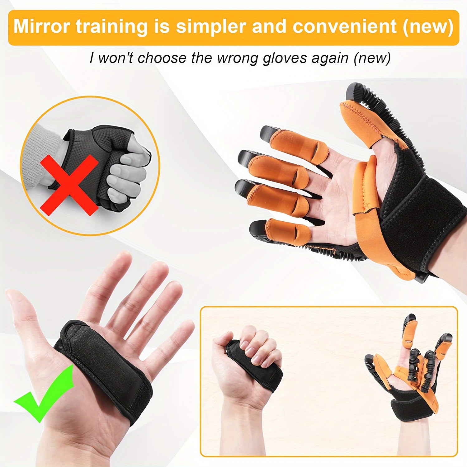 Upgraded Rehabilitation Robot Gloves For Manipulator Hands For Patients With Hemiplegia, Paralysis, Arthritis, And Stroke, Finger Rehabilitation Trainers, Finger Physical Therapy Training Gloves