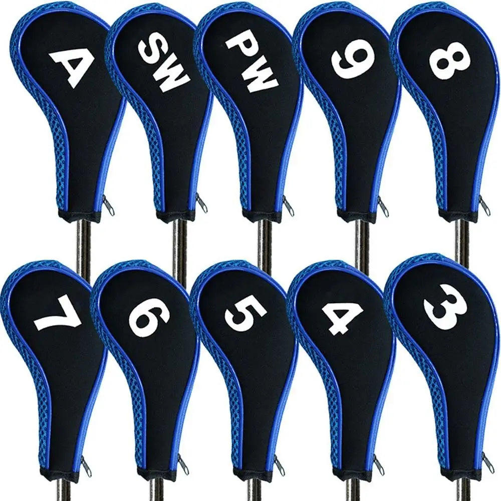 Cover Golf Putter Accessories Zipper Golf Iron Covers Set Golf Club Cover Golf Headcovers Golf Head Cover Golf Iron Headcover
