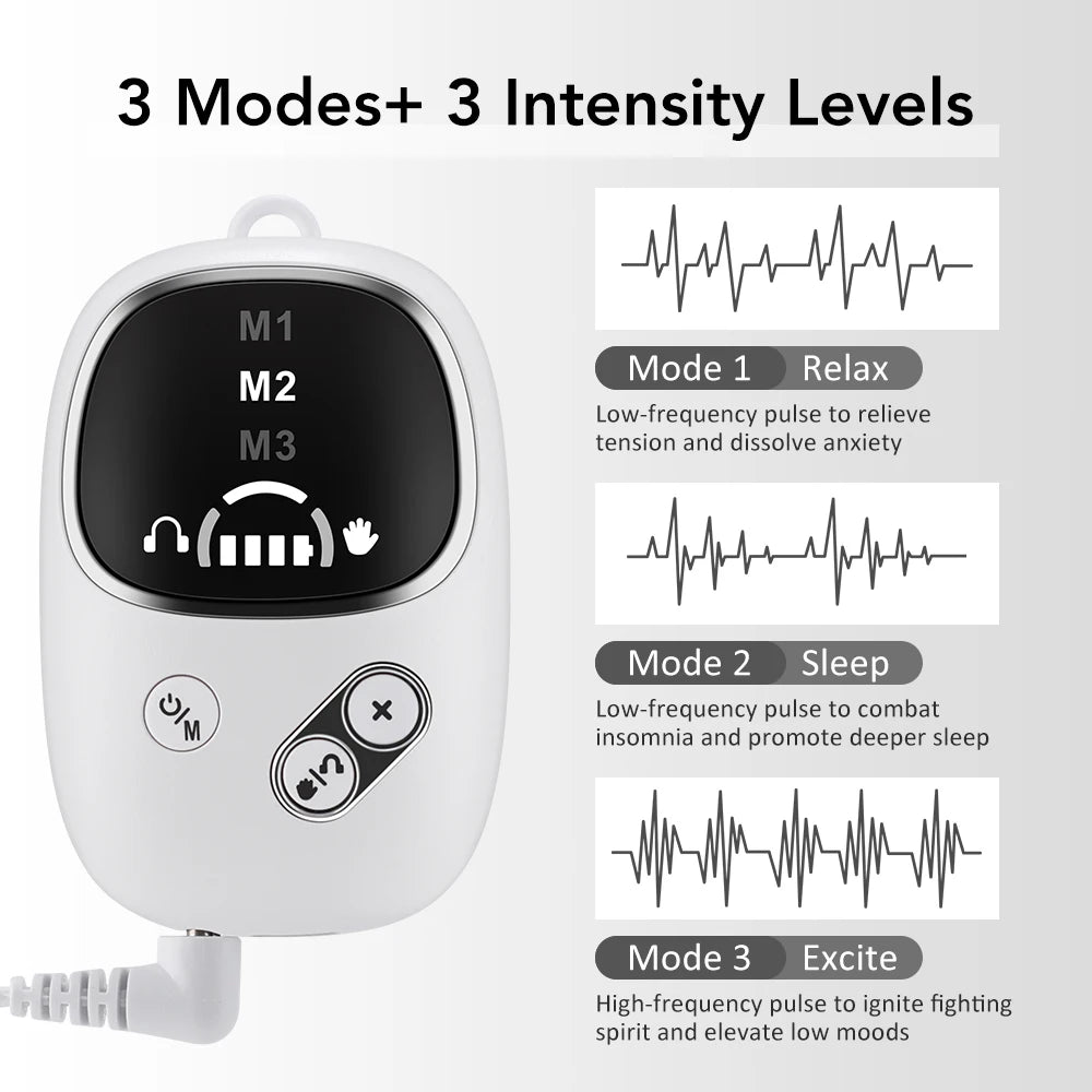10 Modes Sleep Aid Device Microcurrent CES Sleeping Instrument Insomnia Anxiety Depression Machine Fast Sleeping Health Care