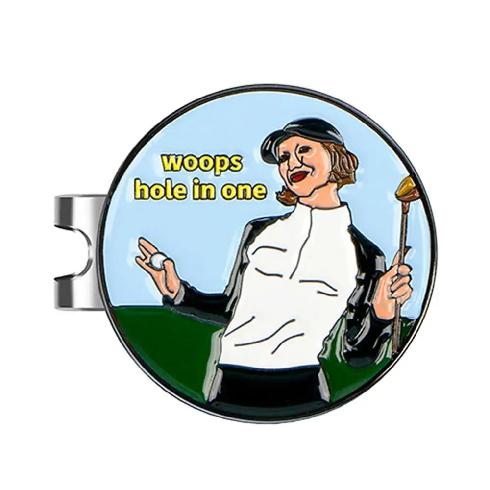 Golf Ball Marker Golf Hat Clip Magnetic Adsorption Metal Golf Mark Removable Metal Golf Visor Markers Clips Golf Accessories