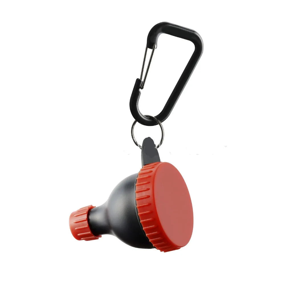 15g/50ml Protein Powder Bottle with Carabiner Leak Proof Protein Powder Container with Keychain Health Funnel Pill Case