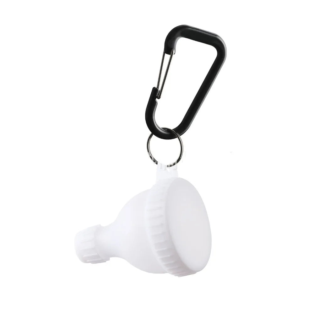15g/50ml Protein Powder Bottle with Carabiner Leak Proof Protein Powder Container with Keychain Health Funnel Pill Case
