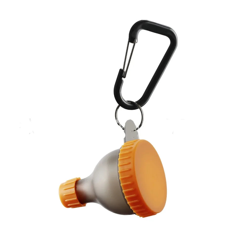 15g/50ml Protein Powder Bottle with Carabiner Leak Proof Protein Powder Container with Keychain Health Funnel Pill Case