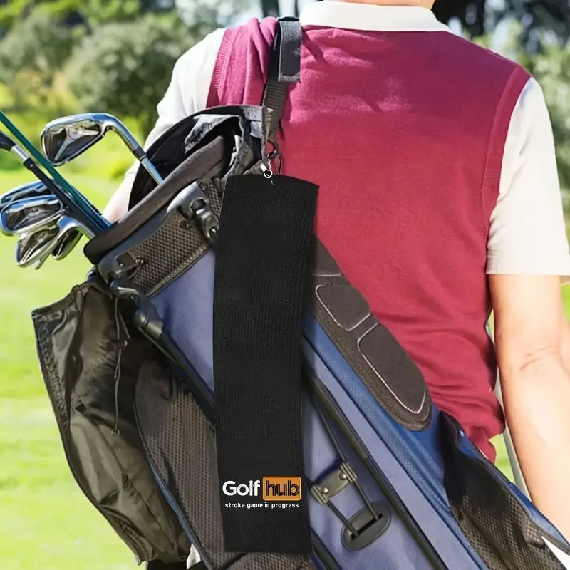 Golf Hub Golf Towel - Golf Accessories for Men - Golf Gifts for Men & Women - Embroidered Funny Golf Towel for Dad