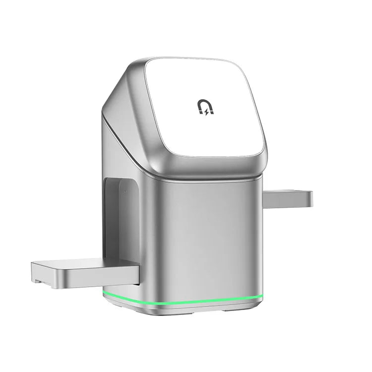 Auto-Rotate 3-in-1 Wireless Charger 30W Portable Wireless Charger for iPhone Android Phone Watch Earbuds