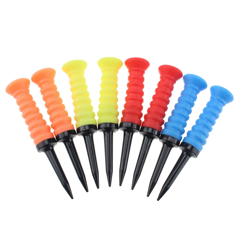 10/5Pcs Golf Elastic Rubber Tees 83mm Golf Practice Tees Silicone Durable Golf Tee Golf Limited Ball Tee Golf Training Accessori