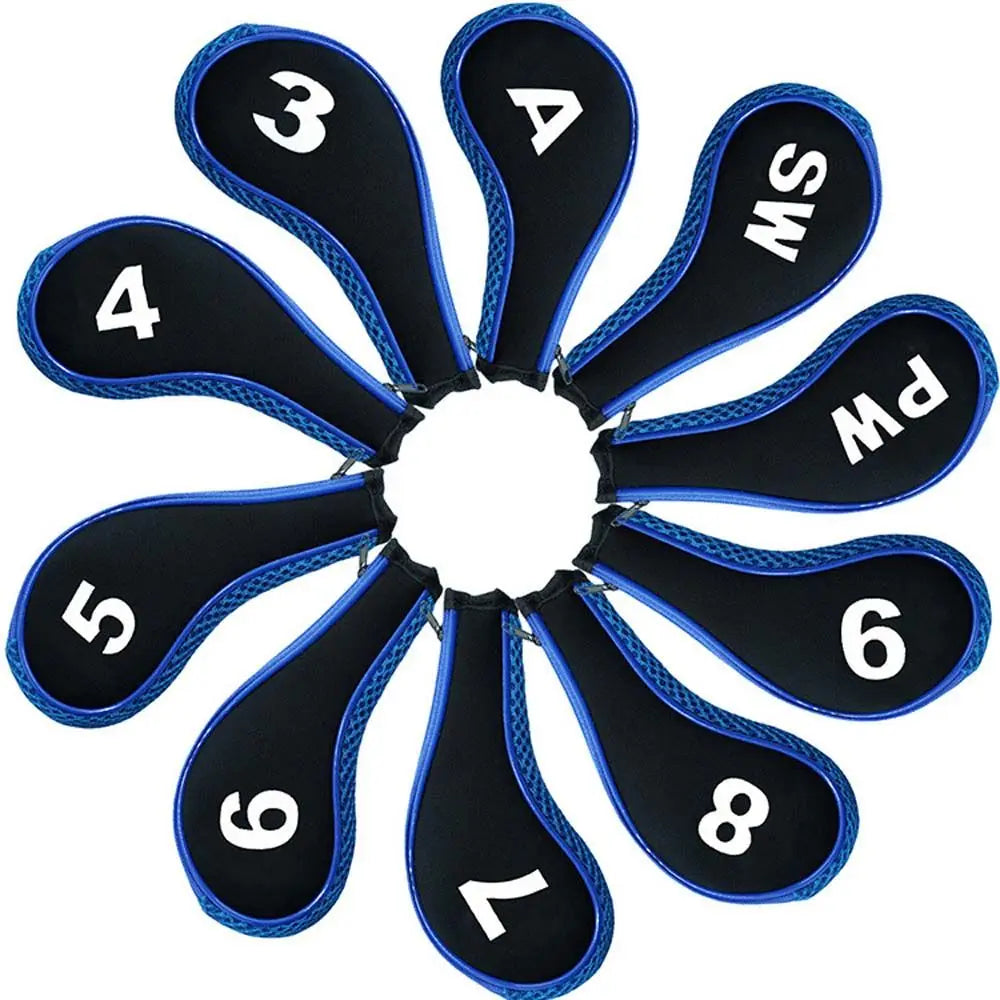 Cover Golf Putter Accessories Zipper Golf Iron Covers Set Golf Club Cover Golf Headcovers Golf Head Cover Golf Iron Headcover