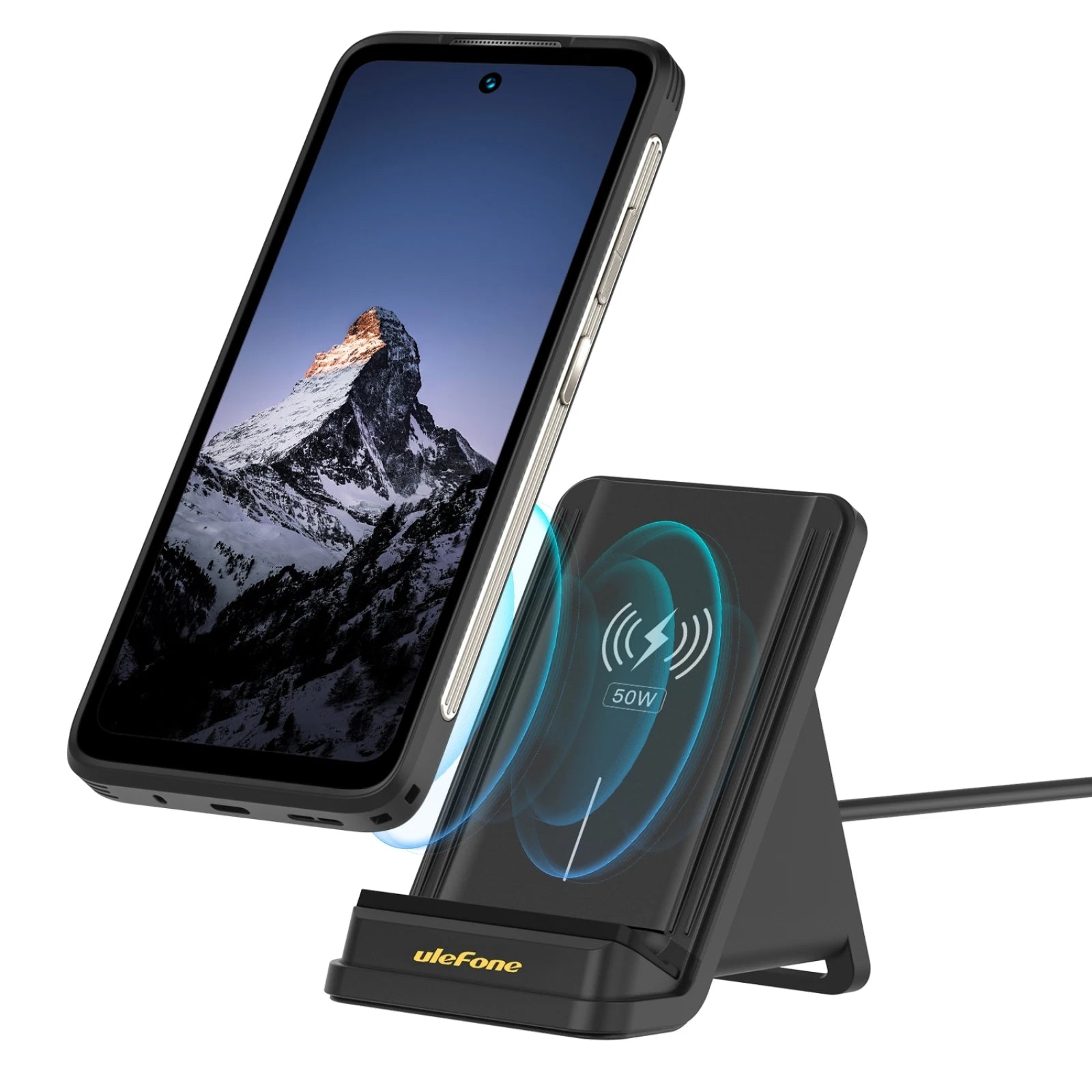 Ulefone WCS01 50W Air-cooled Wireless Charger Stand Phone Wireless Charger with Holder