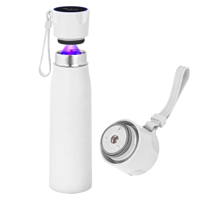 2025 New Digital Smart Water Bottle Ultraviolet Self-Cleaning Portable Vacuum Cup Touch Screen Thermos Cup With Temperature