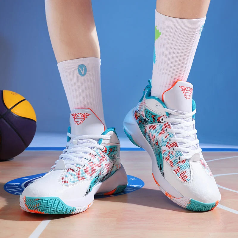 Men sports casual shoes cushioning comfortable running shoes fashion rubber sole basketball shoes