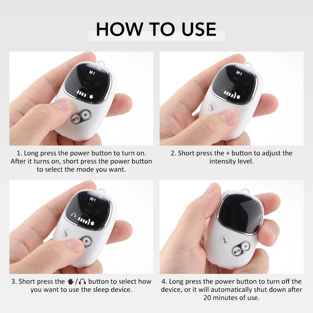 10 Modes Sleep Aid Device Microcurrent CES Sleeping Instrument Insomnia Anxiety Depression Machine Fast Sleeping Health Care