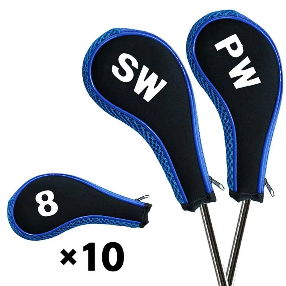 Cover Golf Putter Accessories Zipper Golf Iron Covers Set Golf Club Cover Golf Headcovers Golf Head Cover Golf Iron Headcover