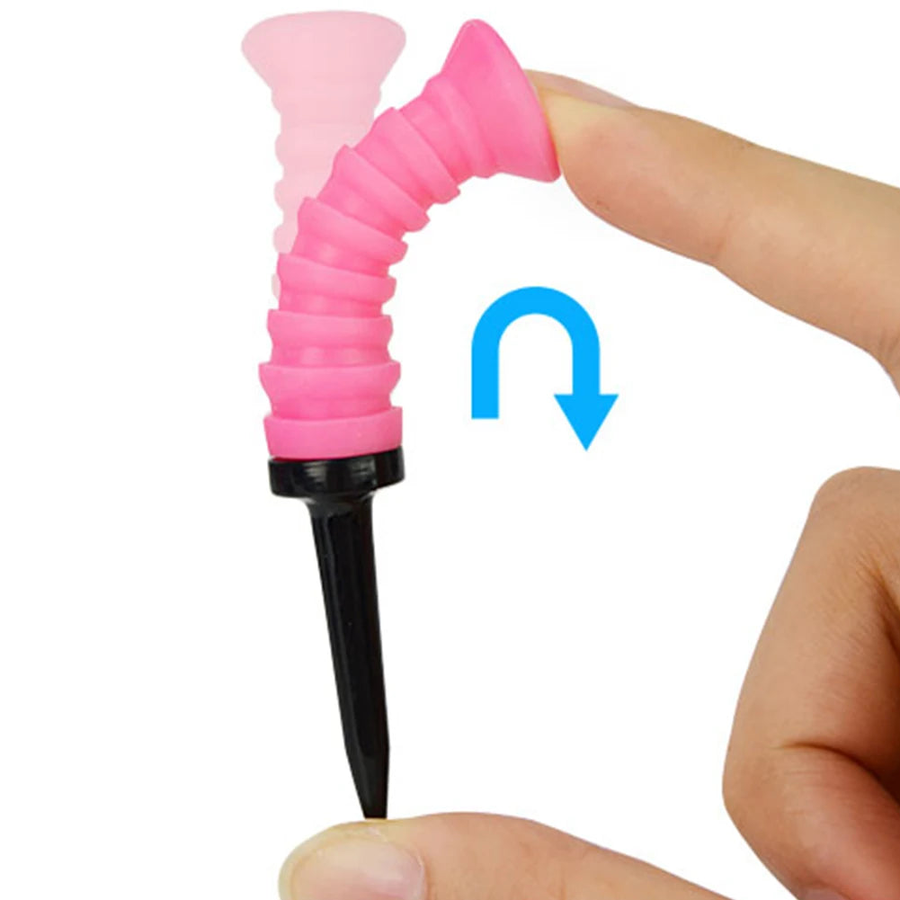 10/5Pcs Golf Elastic Rubber Tees 83mm Golf Practice Tees Silicone Durable Golf Tee Golf Limited Ball Tee Golf Training Accessori