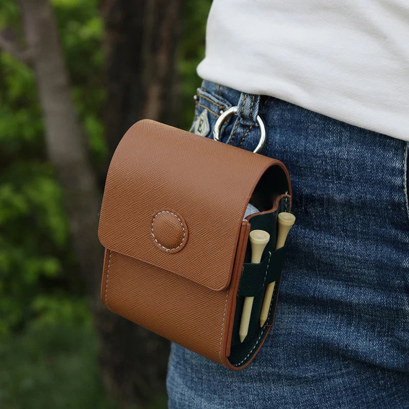 Golf Ball Sleeve, Portable Golf Waist Bag, Golf Cart Accessories,Golf Gifts for Men Women