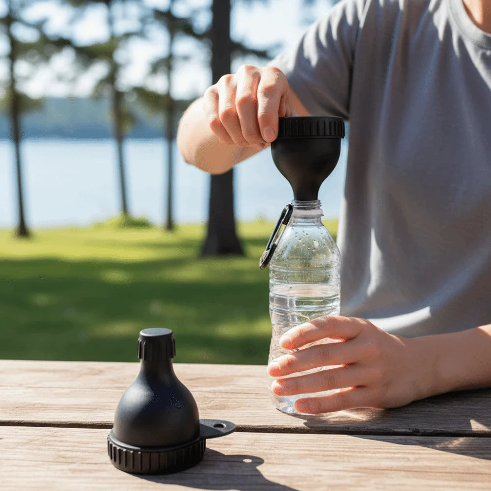 15g/50ml Protein Powder Bottle with Carabiner Leak Proof Protein Powder Container with Keychain Health Funnel Pill Case