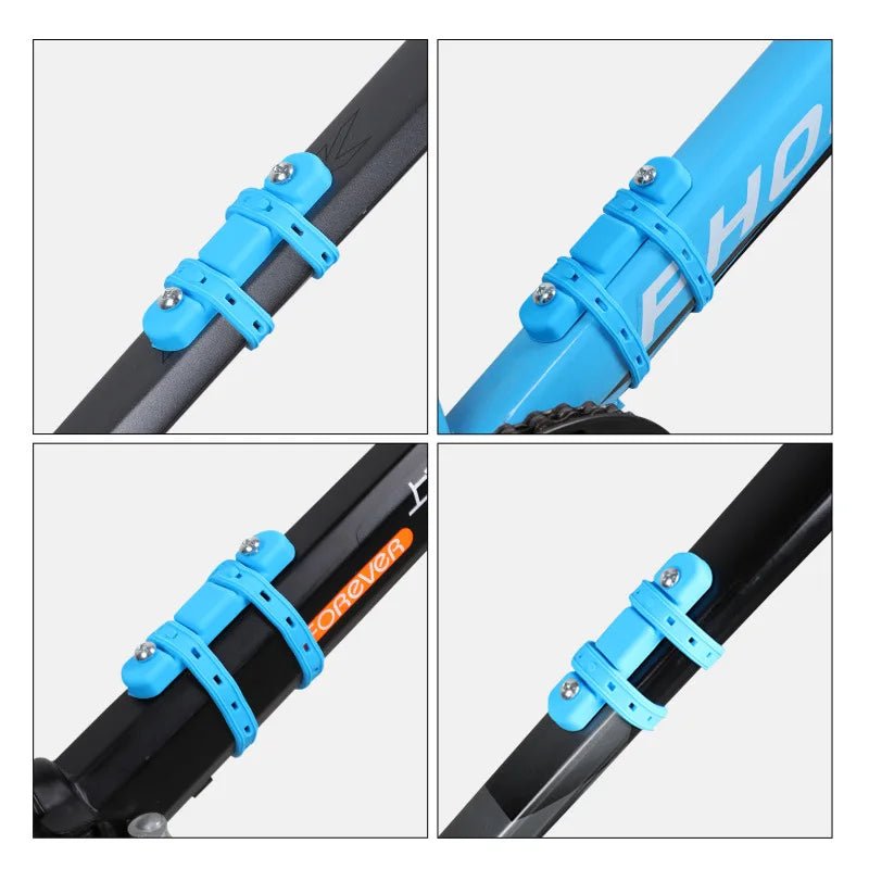 Bicycle Water Bottle Mount Adaptor Silicone Gel Bandage Kettle Cage Strap Seatpost Fork Frame Install Holder Adapter - Better World Today