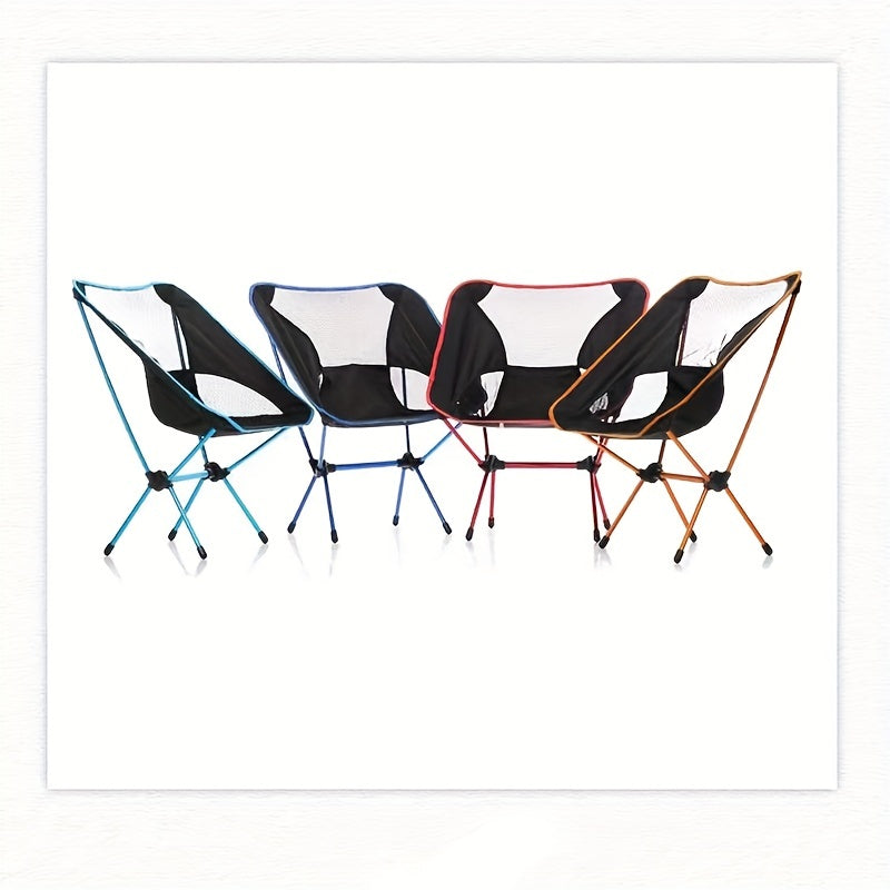 Portable Folding Camping Chair - Lightweight & Compact for Fishing, Hiking, Travel - Comfortable & Durable