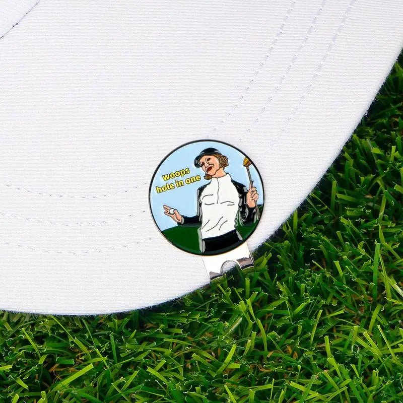 Golf Ball Marker Golf Hat Clip Magnetic Adsorption Metal Golf Mark Removable Metal Golf Visor Markers Clips Golf Accessories - Better World Today