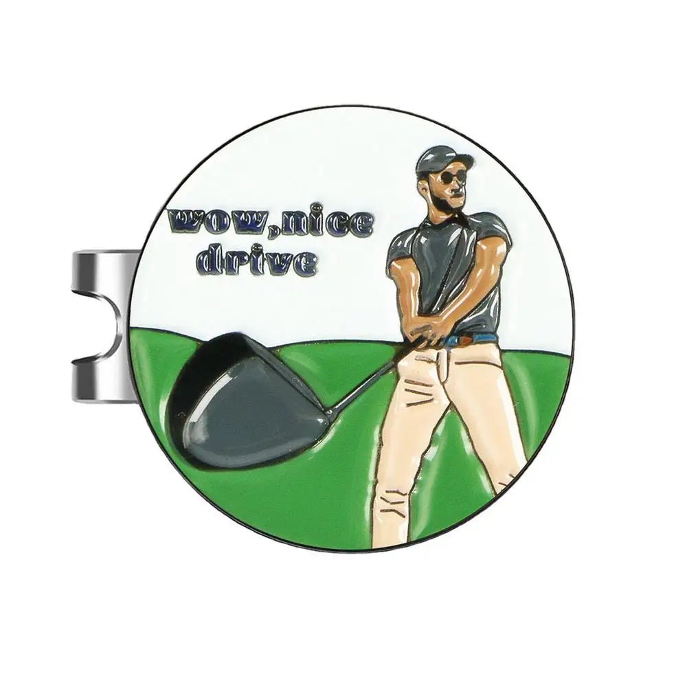 Golf Ball Marker Golf Hat Clip Magnetic Adsorption Metal Golf Mark Removable Metal Golf Visor Markers Clips Golf Accessories - Better World Today