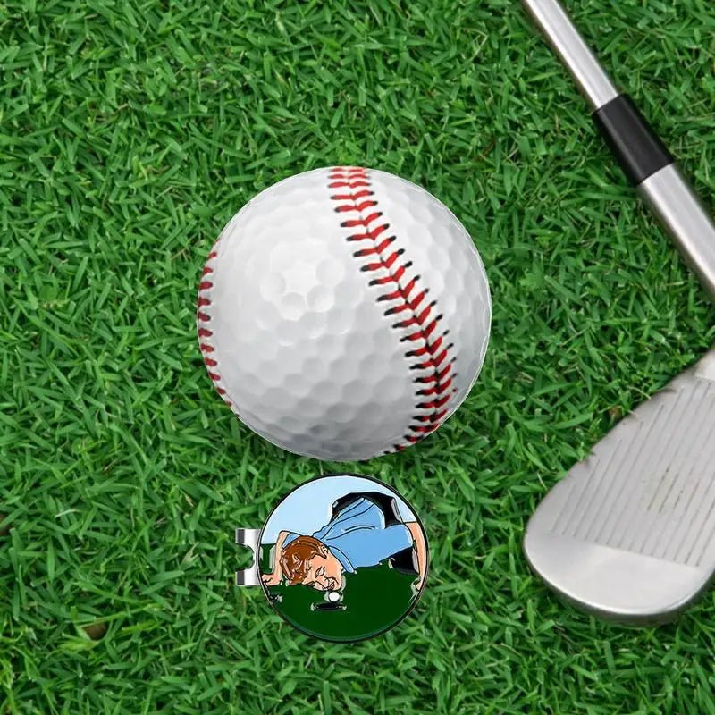 Golf Ball Marker Golf Hat Clip Magnetic Adsorption Metal Golf Mark Removable Metal Golf Visor Markers Clips Golf Accessories - Better World Today