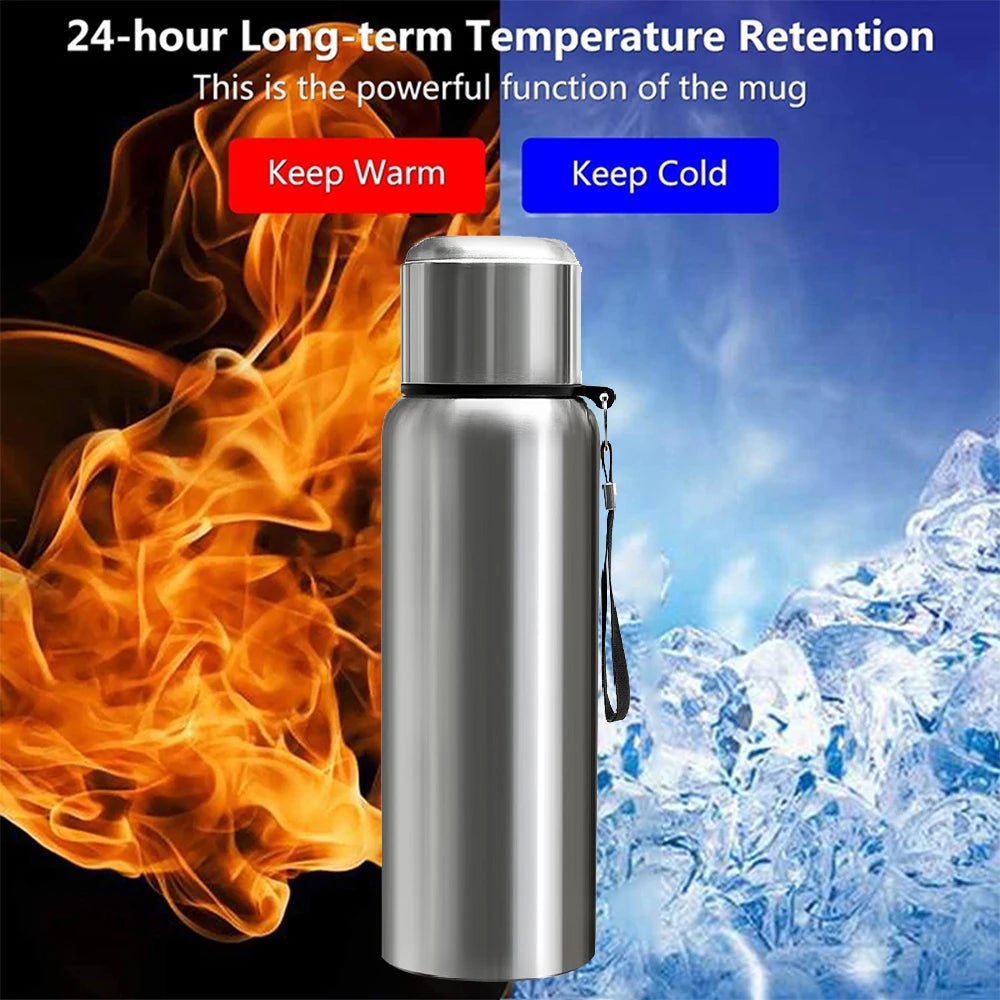 Large Capacity Stainless Steel Thermos Bottle LED Temperature Display Smart Water Bottle For Outdoor Vacuum Flask Thermal Mug - Better World Today